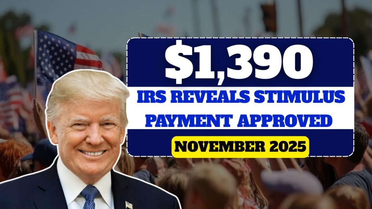 $1,390 Stimulus Payment Approved for November 2025